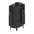 КАМИННАЯ ТОПКА С ВОДЯНЫМ КОНТУРОМ HITZE ALBERO AQUASYSTEM ALAQS68X53.LG